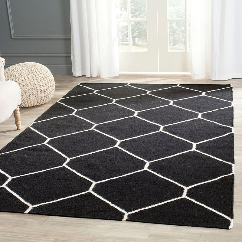 Safavieh Dhurries Netting Handwoven Flatweave Wool Rug