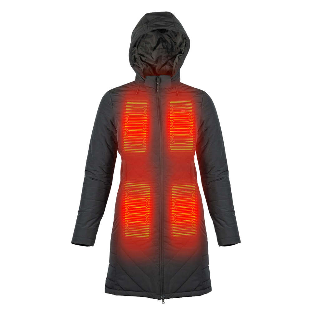 Mobile Warming 7.4V Meridian Heated Jacket Womens Black Small ;