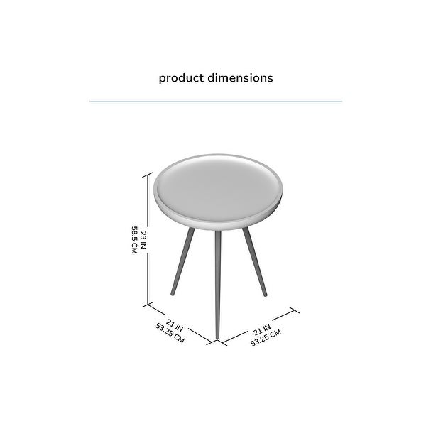 MH London Chervey Natural Mango Wood Living Room Side Table