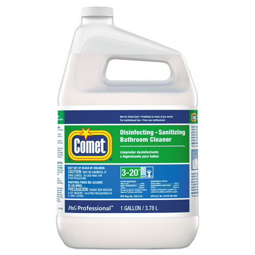 Procter and Gamble Comet Professional Liquid Disinfecting and Sanitizing Bathroom Cleaner | Ready to Use， 1 Gallon Bottle | PAG22570EA