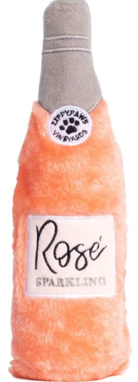 Zippy Paws Happy Hour Crusherz Rose' Plush Dog Toy