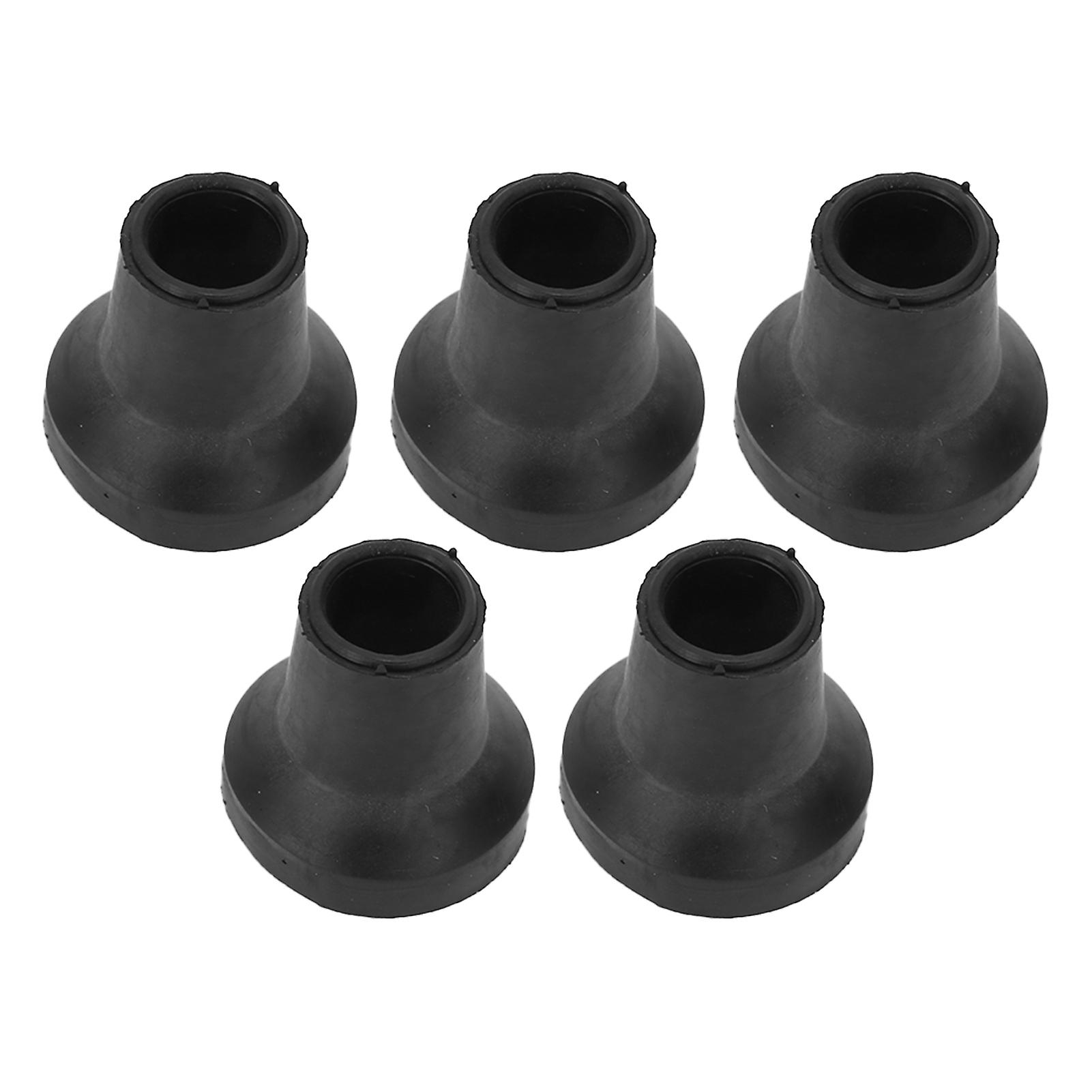 5pcs Crutch Tips 14mm Natural Rubber Anti Skid Good Grip Nonslip Safe Wear Resistant Durable Rubber Cane Tips