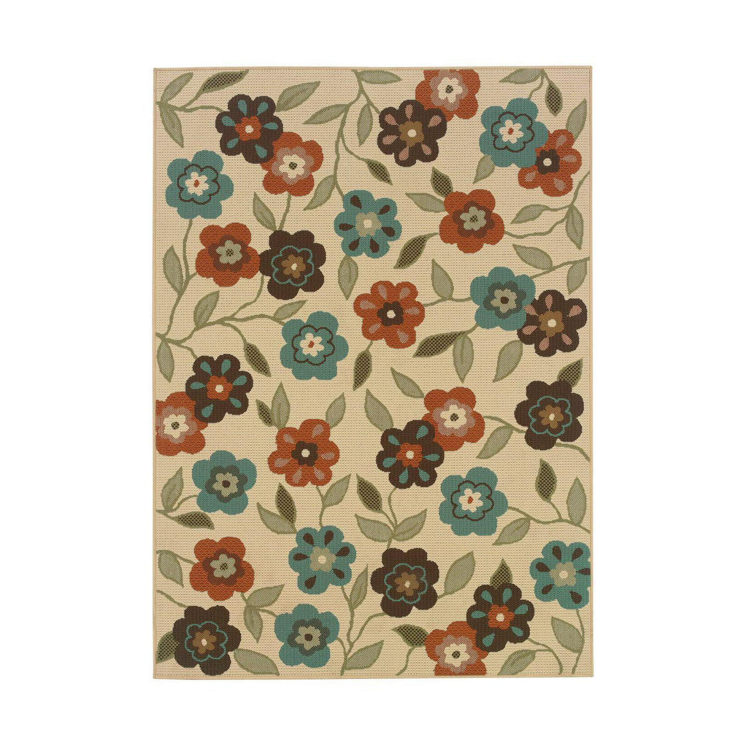 Avalon Home Malibu Floral Garden Indoor/Outdoor Area Rug