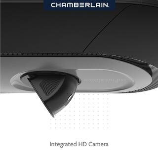 Chamberlain 1-14 HP LED Video Quiet Belt Drive Garage Door Opener with Integrated Camera  Battery Backup B6753T