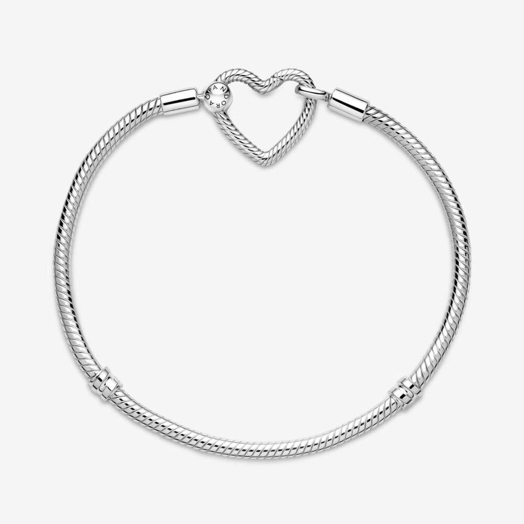 PANDORA  Pandora Moments Heart Closure Snake Chain Bracelet