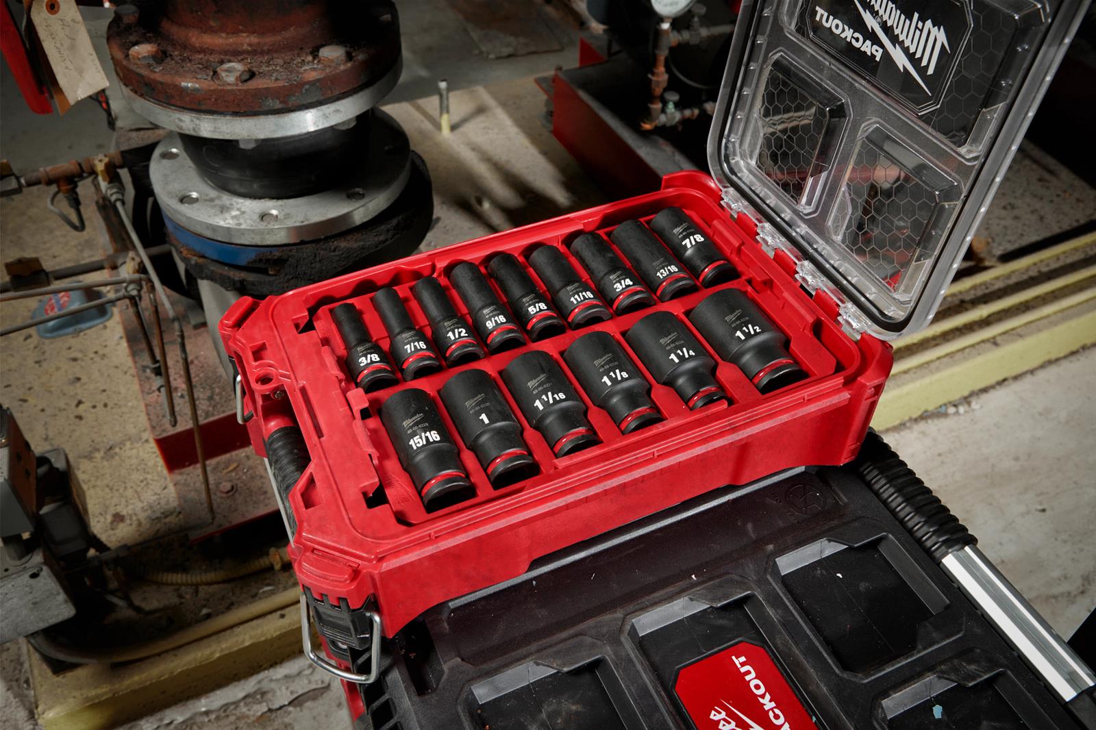 Milwaukee Tool 49-66-6802 Milwaukee PACKOUT SHOCKWAVE Impact-Duty Sockets Sets