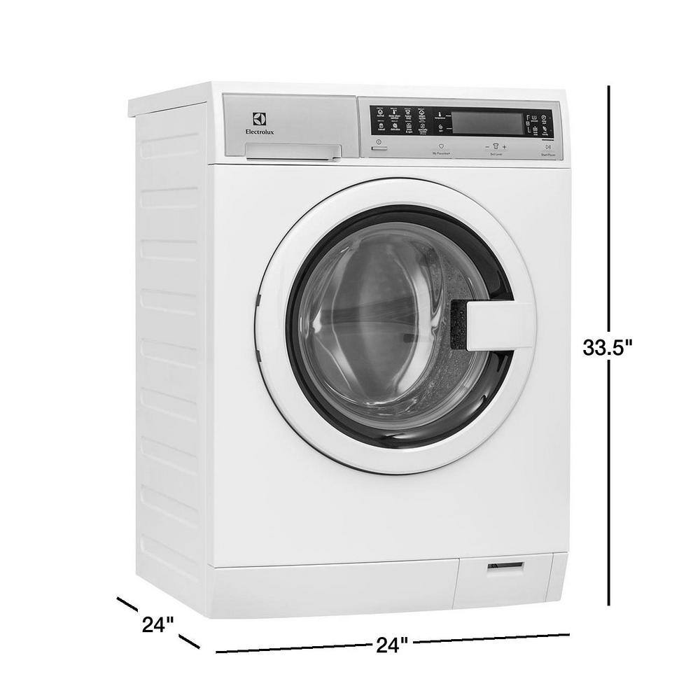 Electrolux IQ-Touch 24 in. 4.0 cu. ft. White Electric Ventless Dryer ENERGY STAR ELFE4222AW