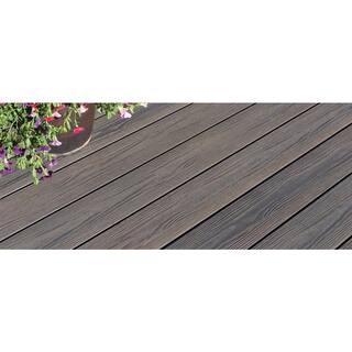 FORTRESS Apex 1 in. x 6 in. x 8 ft. Alaskan Driftwood Grey PVC Grooved Deck Boards (2-Pack) 251060823