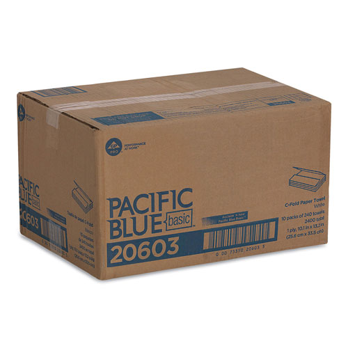 Georgia Pacific Pacific Blue Basic C-Fold Paper Towels |10 1