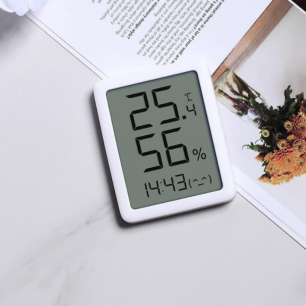 Miaomiaoce Thermometer Hygrometer 3.5inch Lcd Screen Digital Display Time Display 24h Temperature Humidity Indoor Sensor Celsius Fahrenheit Free Switc