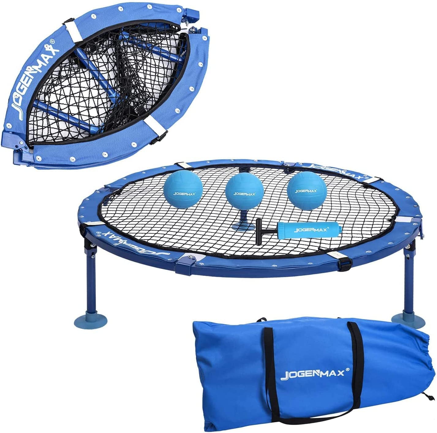 JOGENMAX Spike Game Set Outdoor/Indoor Fully Foldable Easy Set up Beach Game