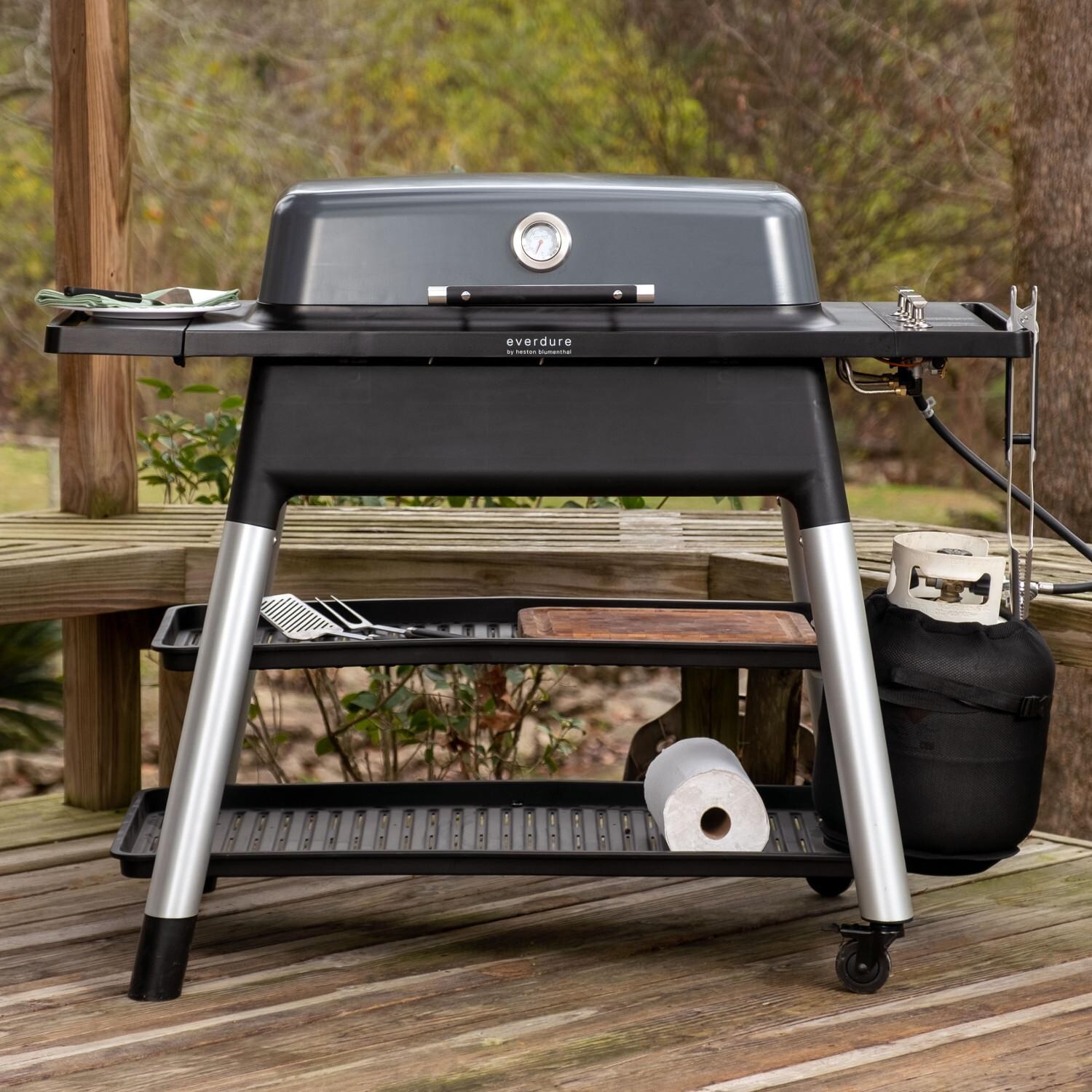 Everdure By Heston Blumenthal FURNACE 52-Inch 3-Burner Propane Gas Grill With Stand