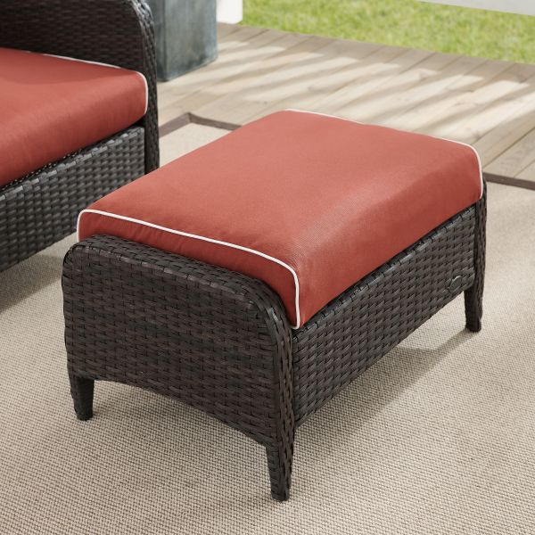 Kiawah Outdoor Wicker Ottoman