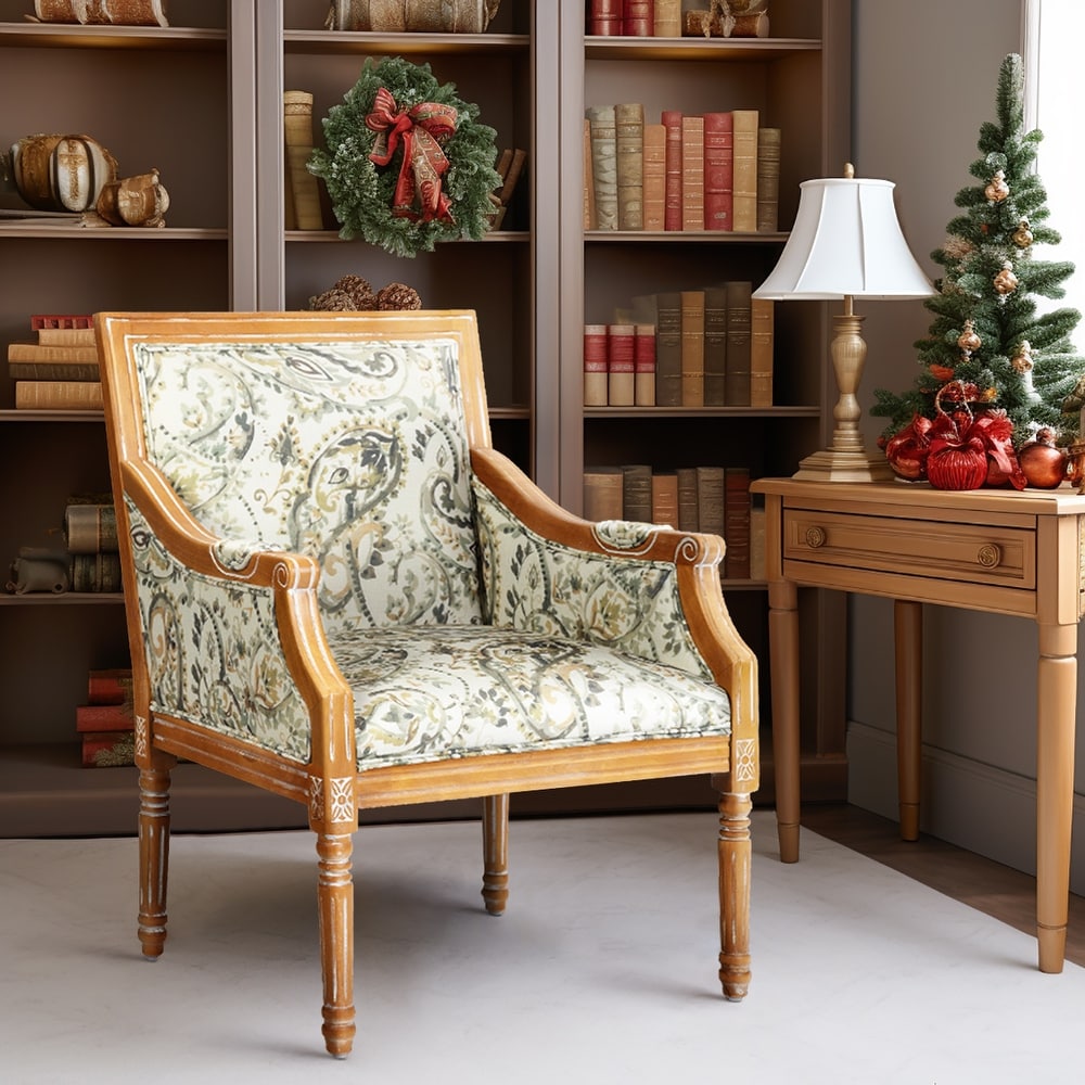 Homy Casa French Country Style Arm Accent Chair