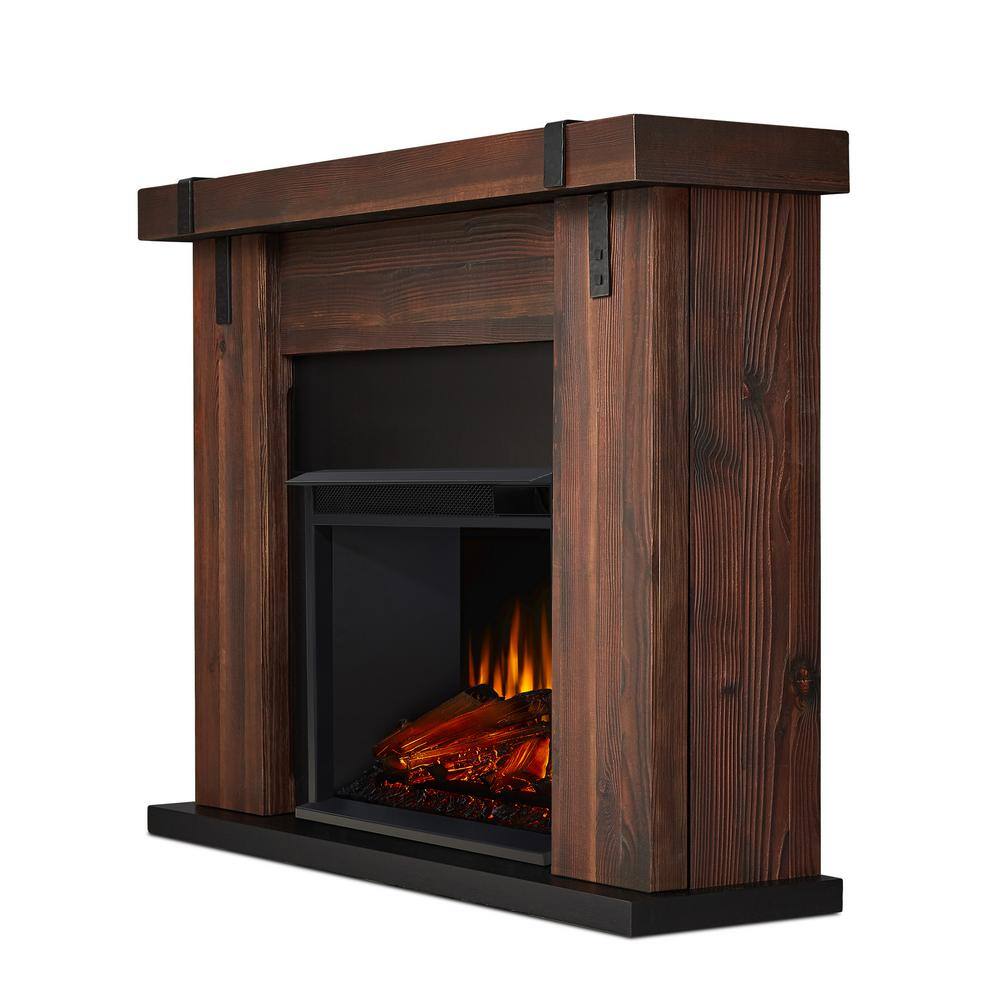 Real Flame Aspen 49 in. Freestanding Electric Fireplace TV Stand in Chestnut Barnwood 9220E-CHBW