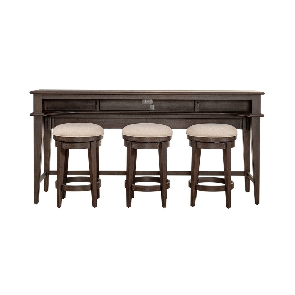 Mill Creek Peppercorn 4 Piece Console Table Set