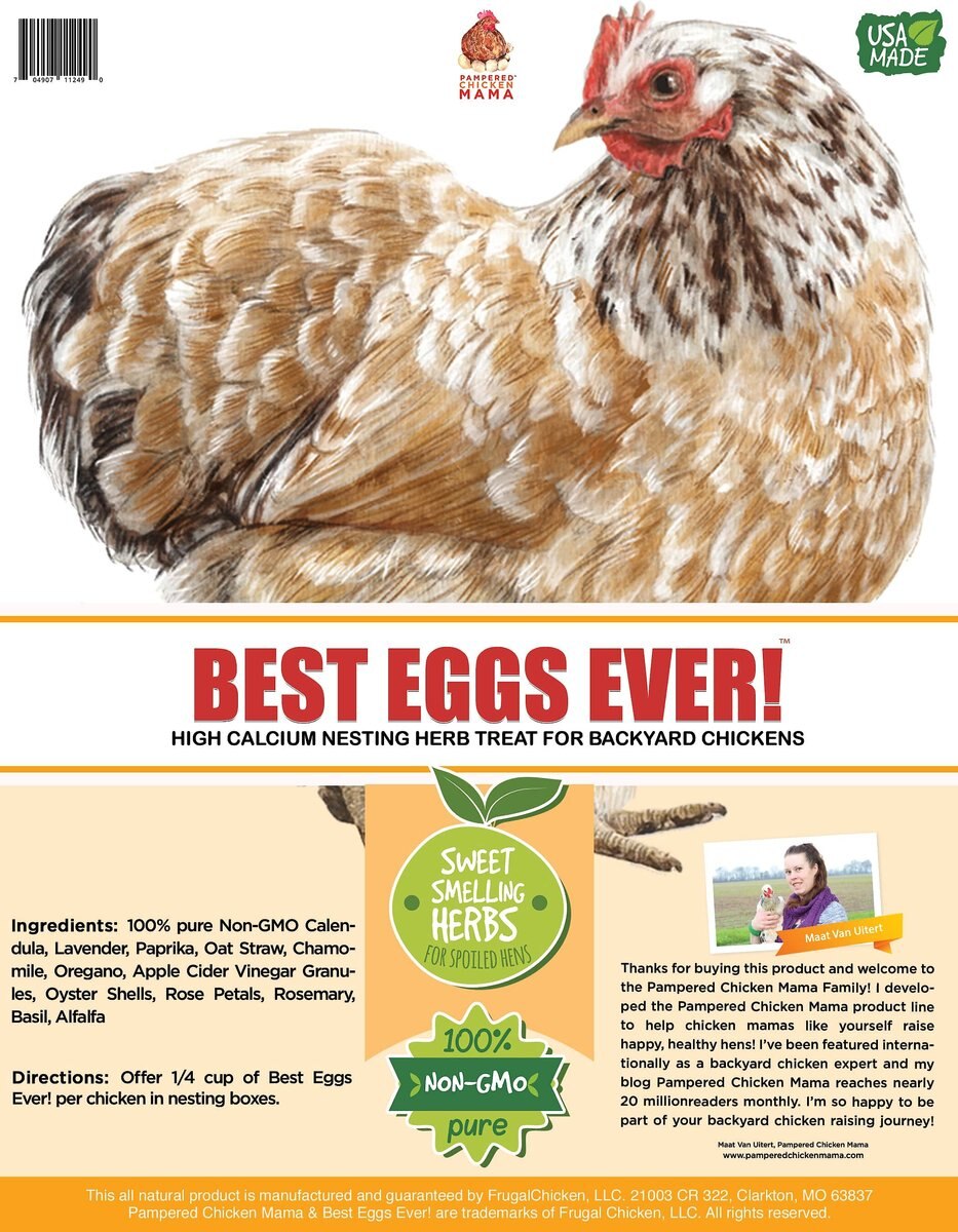 Pampered Chicken Mama Best Eggs Ever Poultry Nesting Box Herbs