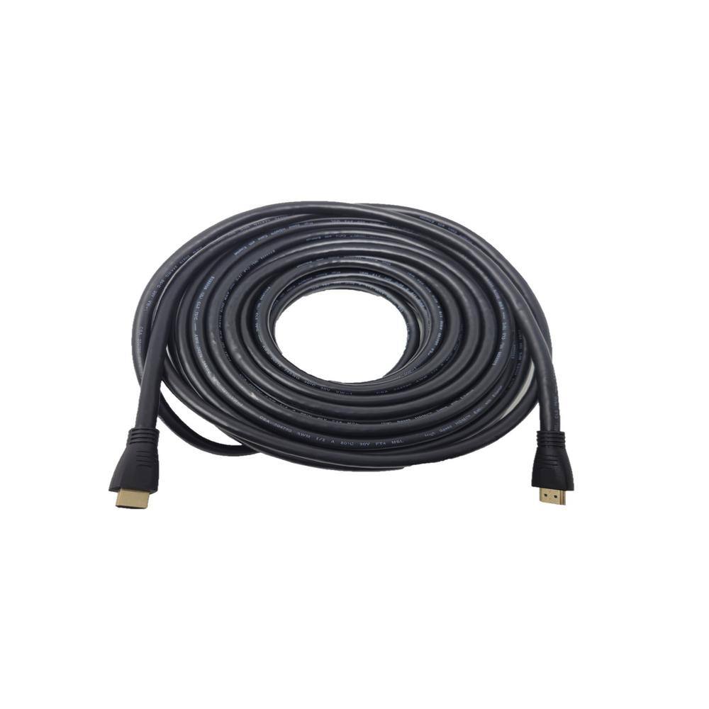 Micro Connectors Inc 65 ft. High-Speed 4K HDMI 1.4 CL2 In-Wall Rated (24AWG) Cable H2-65MAMA-24G