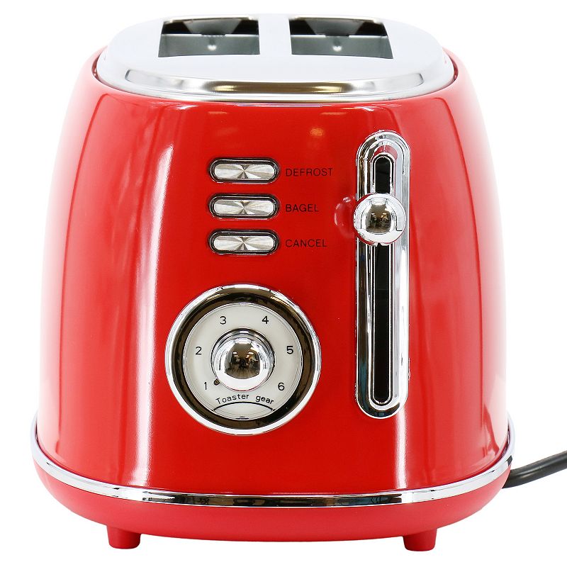 MegaChef 1.7-Liter Electric Tea Kettle and 2-Slice Toaster Combo