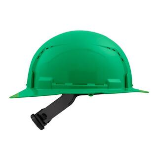 MW BOLT Green Type 1 Class C Full Brim Vented Hard Hat with 4-Point Ratcheting Suspension (10-Pack) 48-73-1207X10