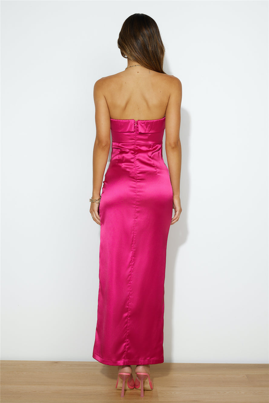 Riding With You Maxi Dress HOT PINK