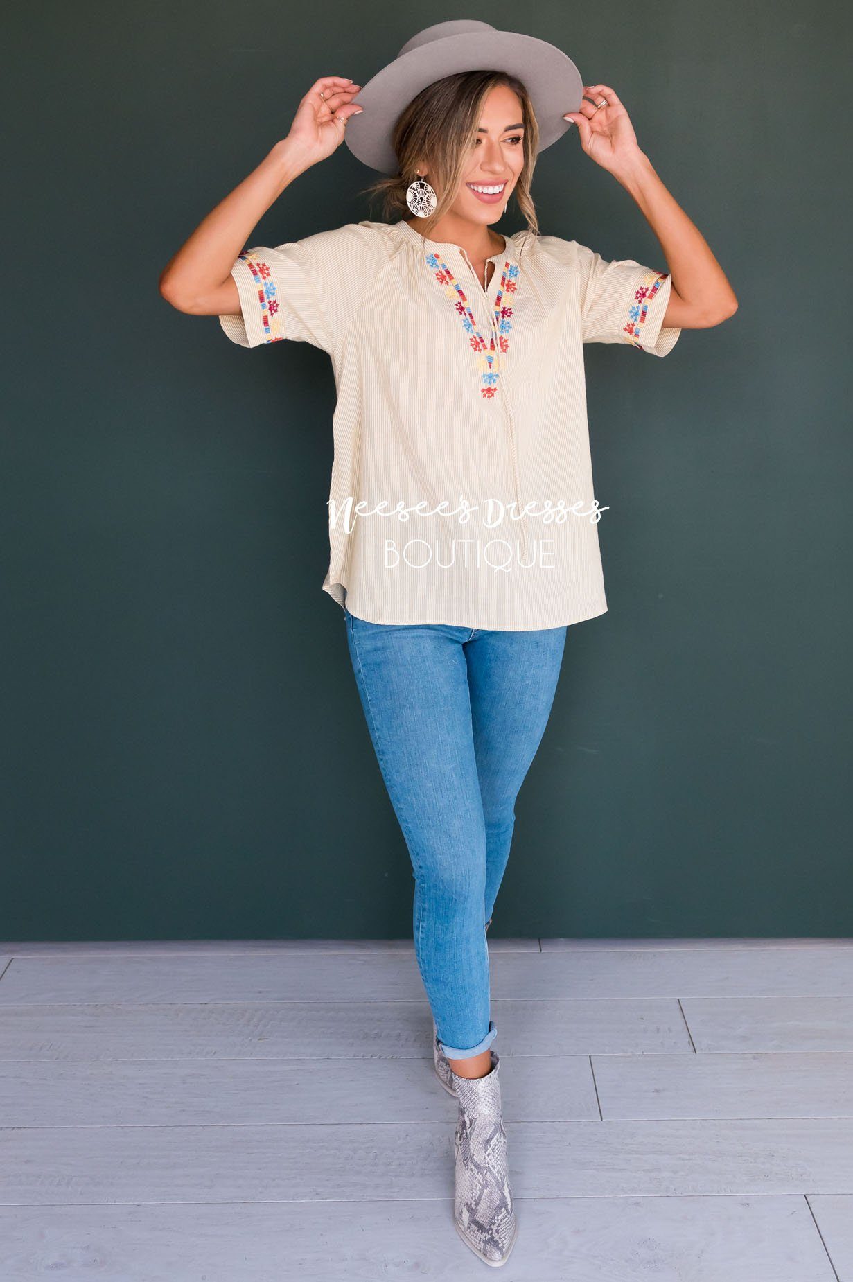 Second Chances Modest Blouse