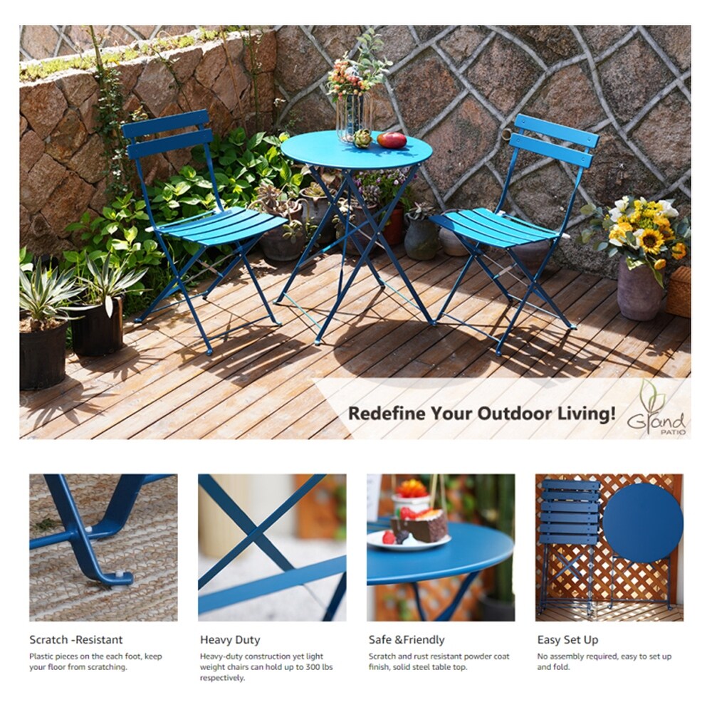 Grand Patio Parisian Stylish Outdoor Bistro Set