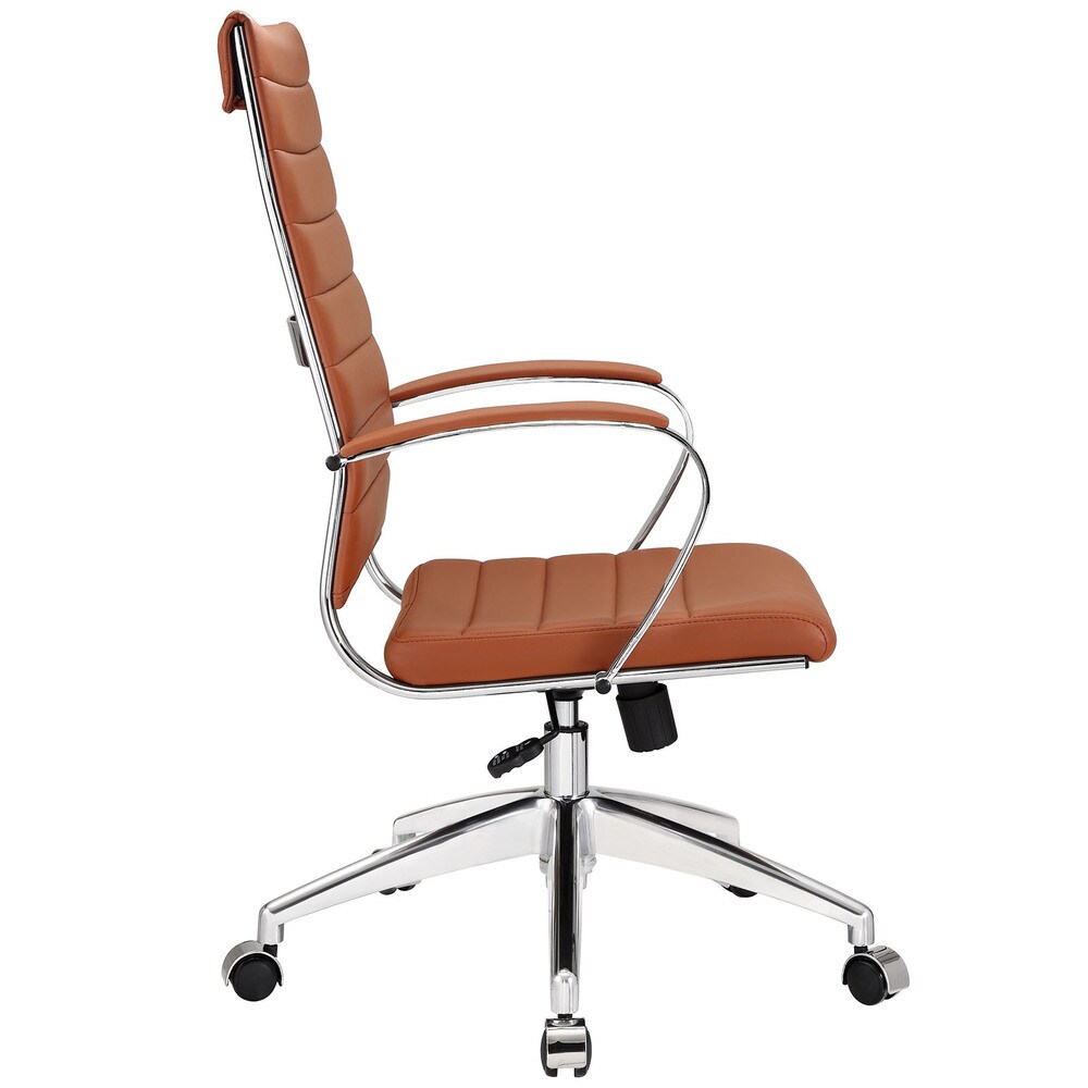 Jive Ribbed High Back Tall Executive Swivel Office Chair With Arms