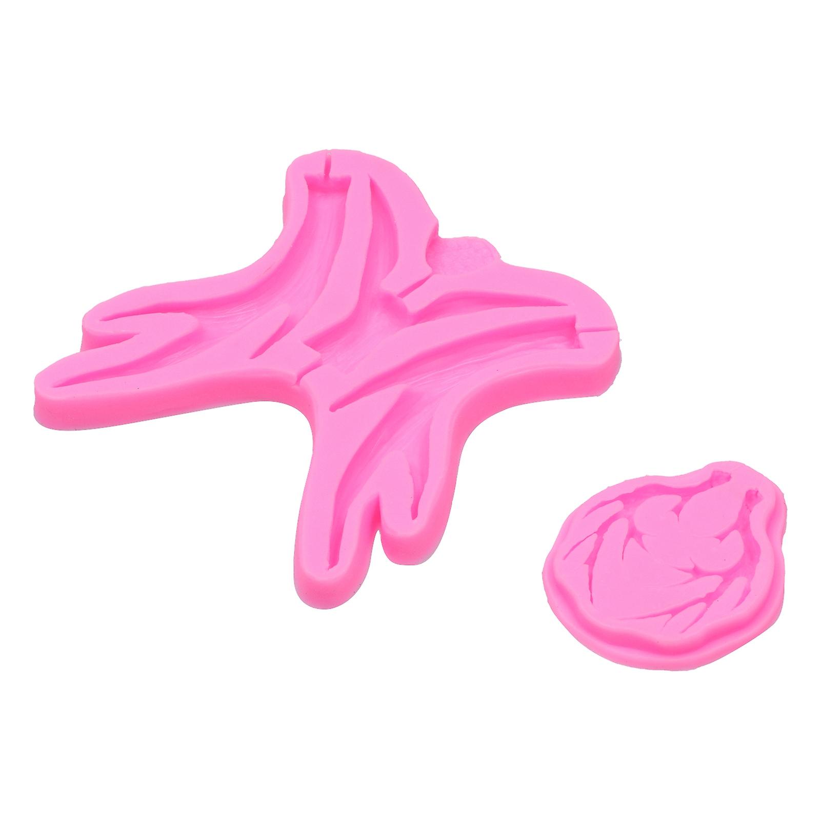 2pcs Silicone Molds Lovely Antler Nonstick Soft Elastic Reliable Portable Fondant Molds For Christmas Chocolate Cake