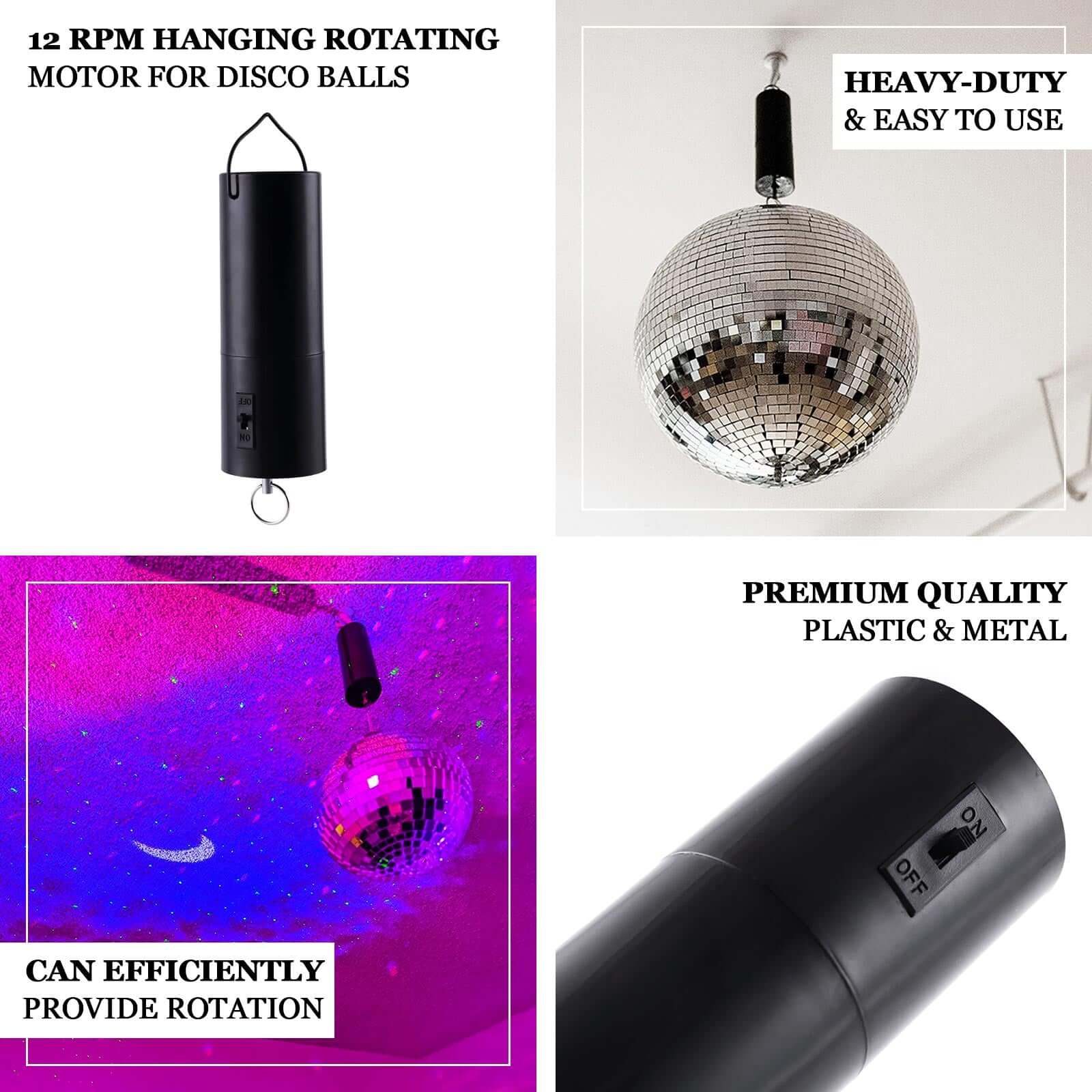 Heavy Duty Hanging Rotating Motor For Disco Mirror Balls 7