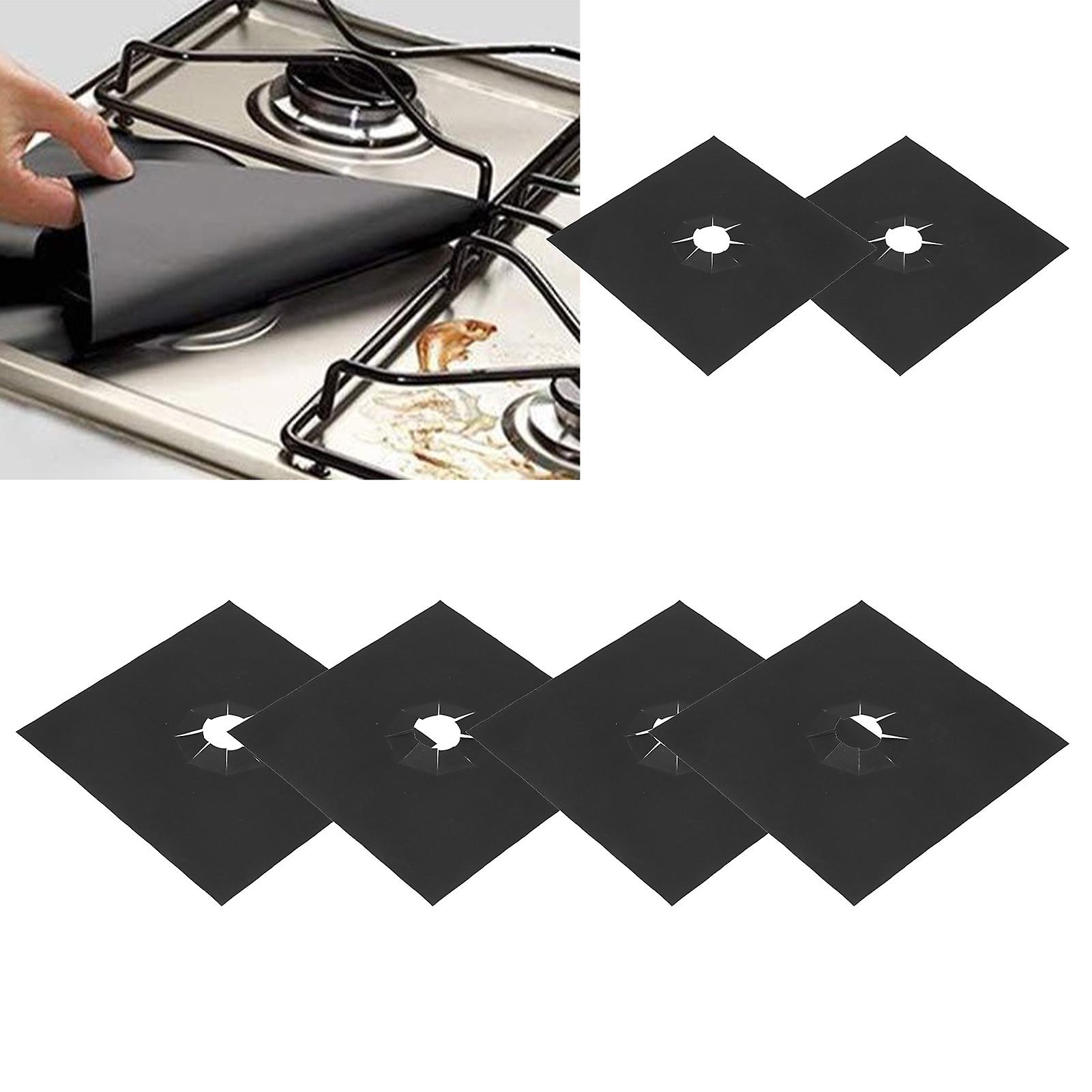 6 Pcs Stove Burner Covers， Reusable Full Stove Covers Non-stick Heat Resistant Gas Stove Cover Protective Pad For Oven