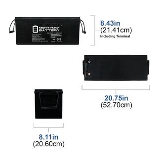 MIGHTY MAX BATTERY 12v 200ah Solar Power Battery - Deep Cycle MAX3488278