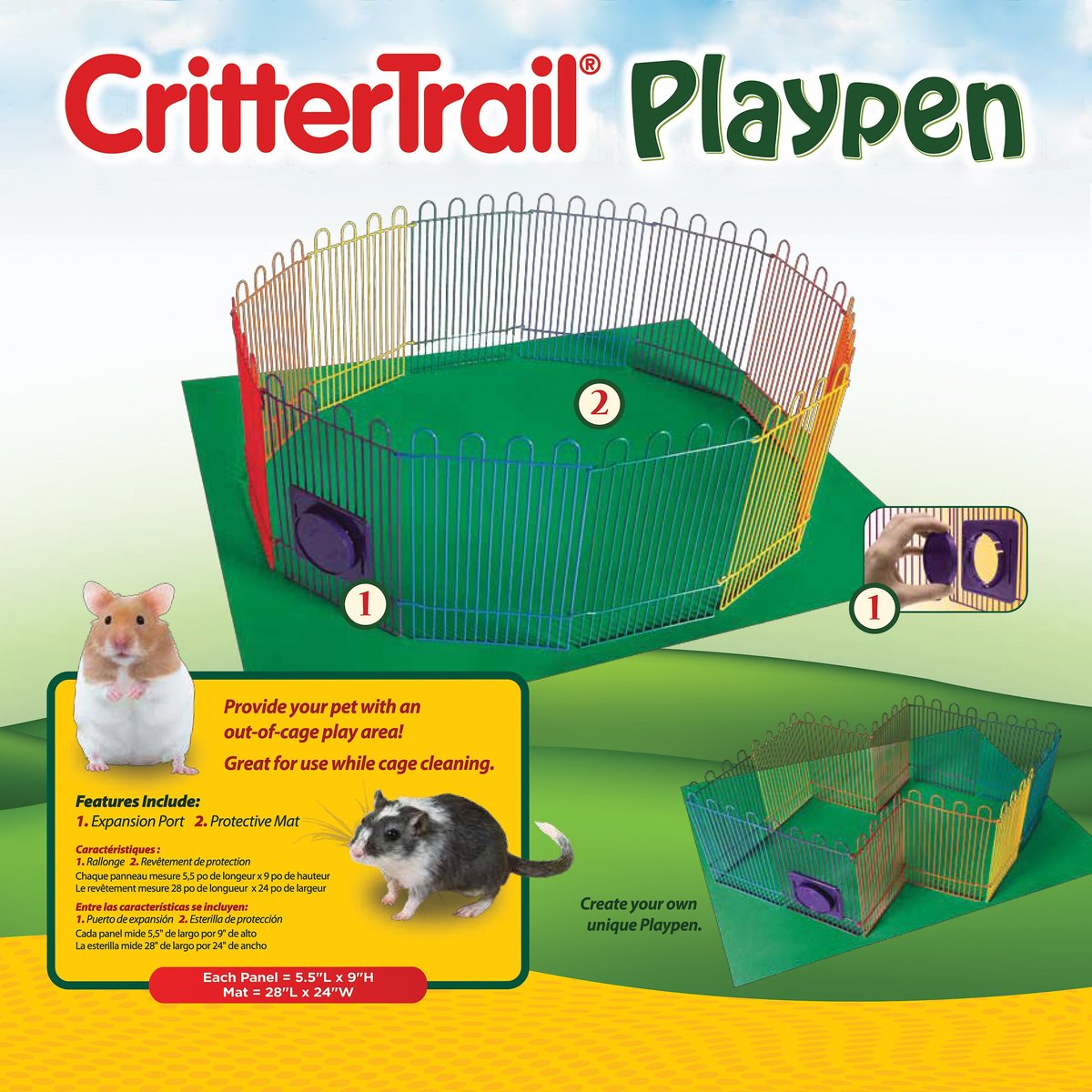 Kaytee CritterTrail Small Amimal Playpen