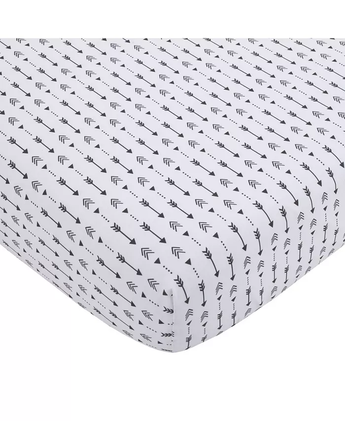 NoJo Little Man Cave Arrows Nursery Fitted Crib Sheet