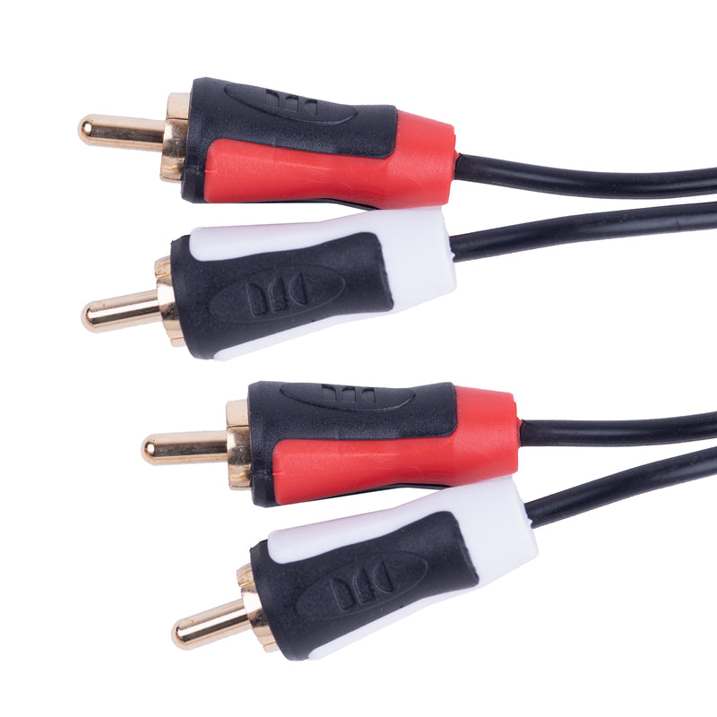 CABLE DUAL RCA 12' BLACK