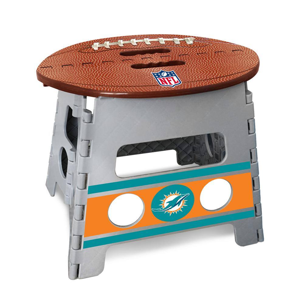 FANMATS NFL Miami Dolphins Plastic Folding Step Stool 24440