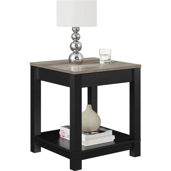 Porch and Den Greenough Commerce Black Wood End Table