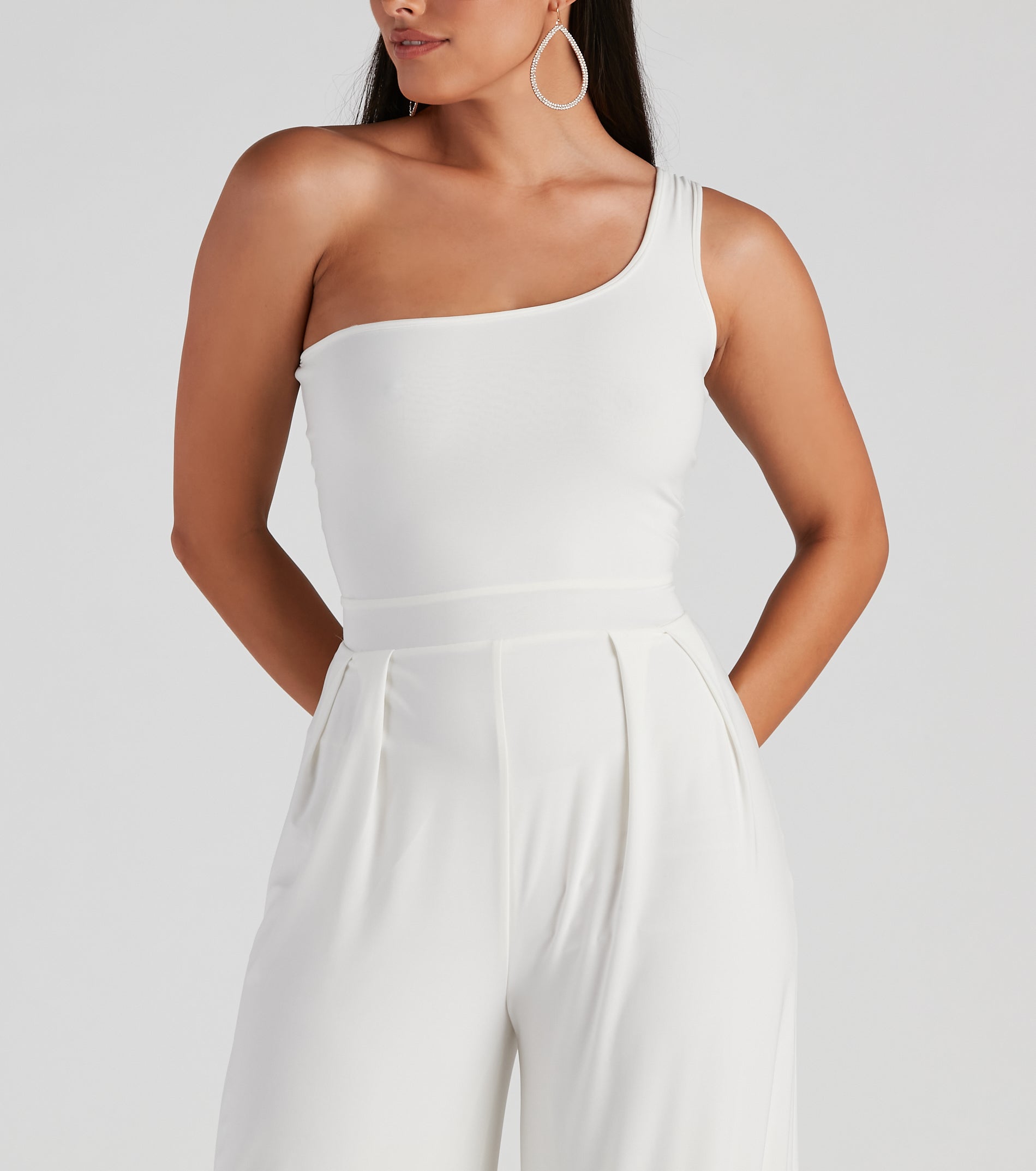 Like Minded One Shoulder Jumpsuit