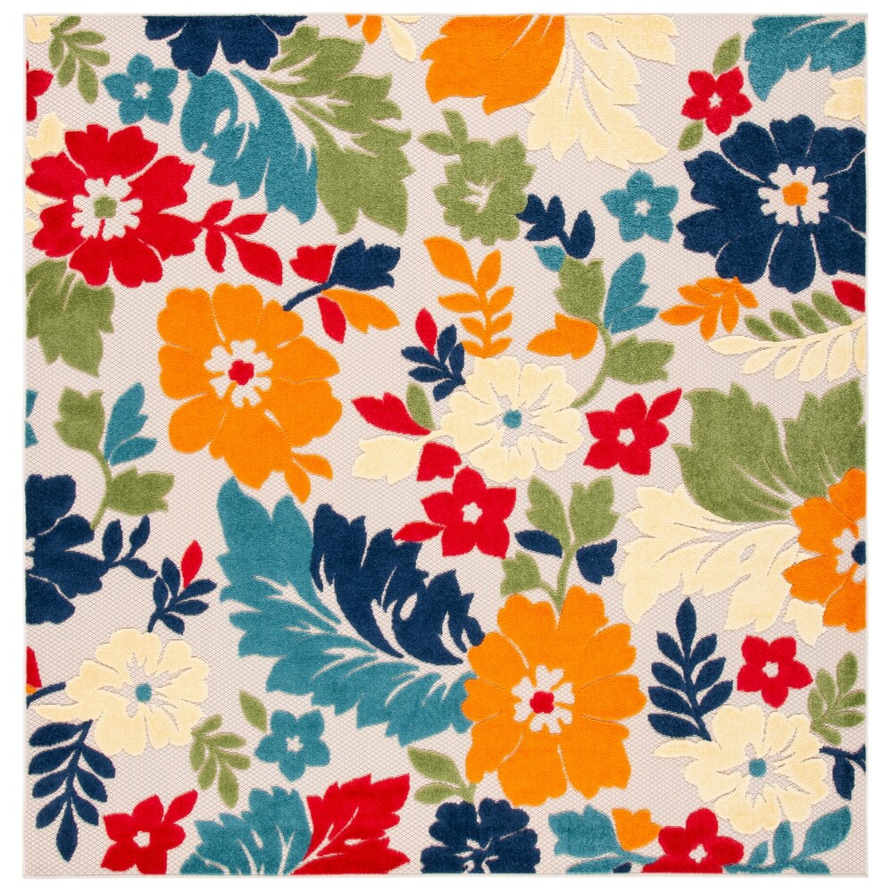 SAFAVIEH Cabana Avia Indoor/ Outdoor Waterproof Patio Floral Rug