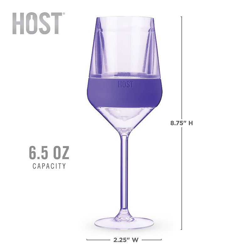 Wine FREEZE Stemmed  in Tinted Set (set of 4) by HOST