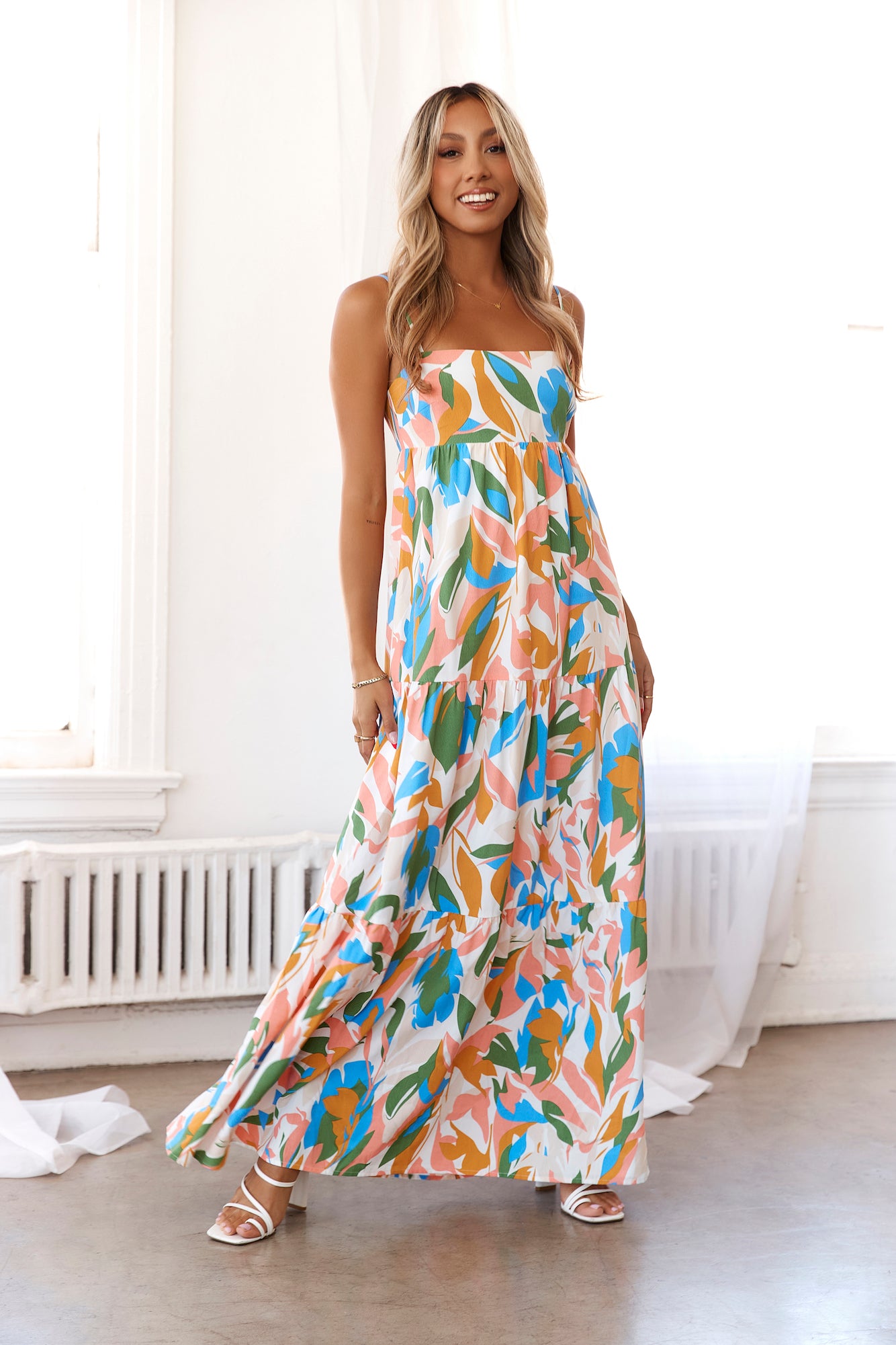 HELLO MOLLY Vivid Skylines Maxi Dress Multi