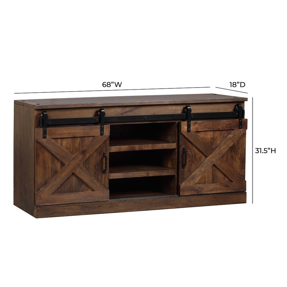 Dawson Rustic Brown Console   68\