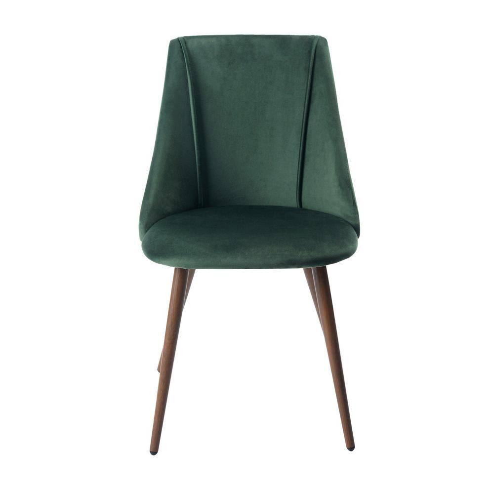 Homy Casa Smeg Green Velvet Upholstered Side Dining Chairs(Set of 2) Smeg Tiaanium 32mm Lmkz