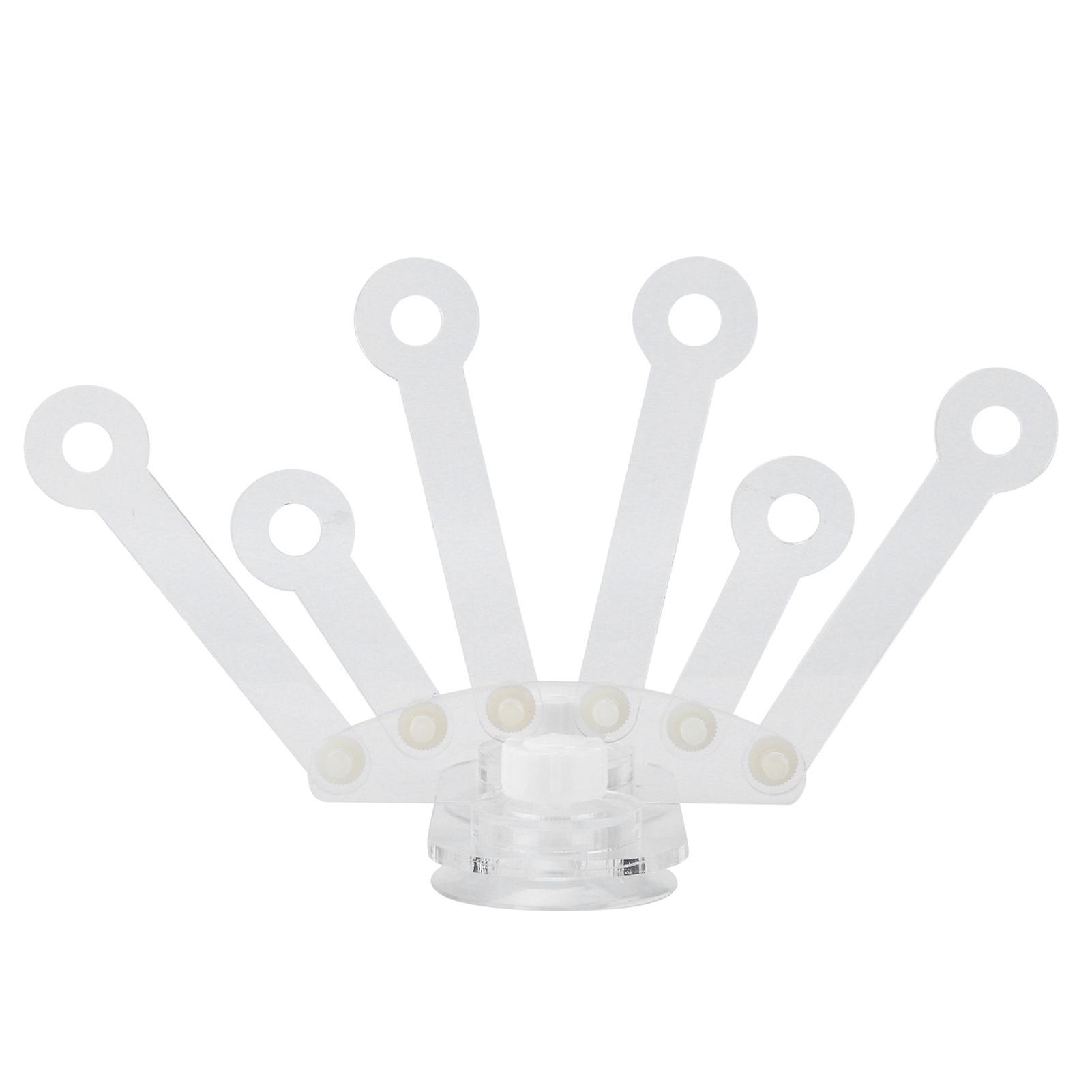 Coral Racks Acrylic Transparent Suction Cup Coral Frag Plugs Rack With Six Claw For Aquarium Fish Tank