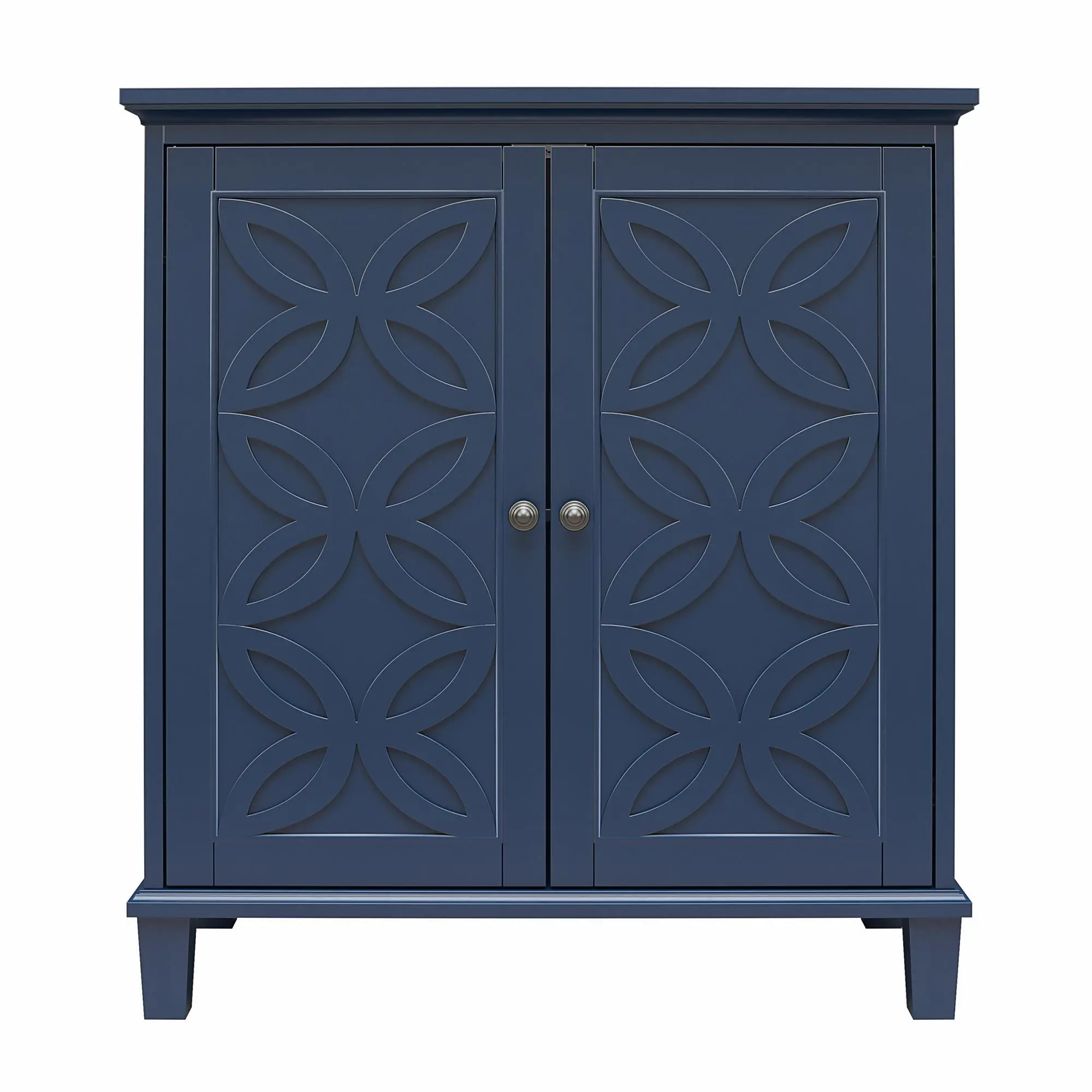 Celeste Navy Double Door Accent Cabinet