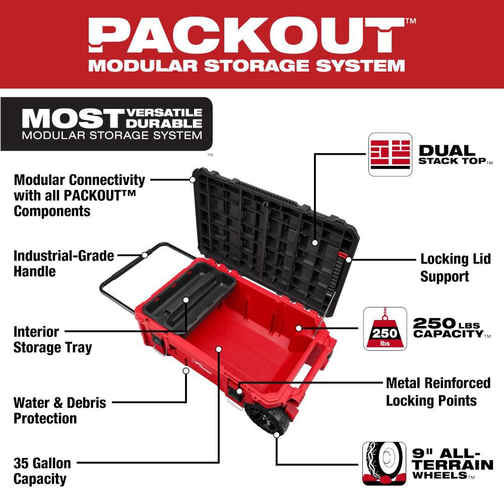 MW PACKOUT Rolling Tool Chest 48-22-8428 from MW