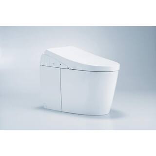 TOTO Neorest AH 2-Piece 0.81.0 GPF Dual Flush Elongated ADA Comfort Height Integrated Bidet Toilet in Cotton White MS989CUMFG#01