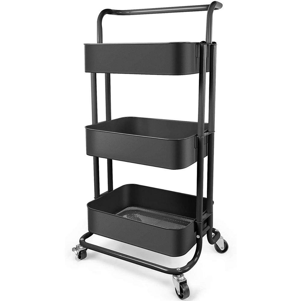 THE CLEAN STORE 3 Tier Storage Rolling Cart 393