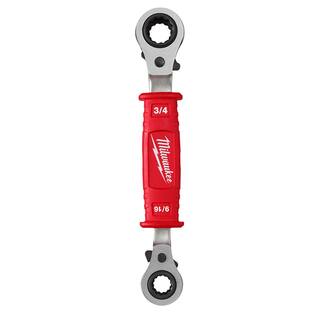 MW 36 oz. 4-in-1 Lineman's Hammer with Lineman's 4-in-1 Insulated Ratcheting Box Wrench 48-22-9040-48-22-9212