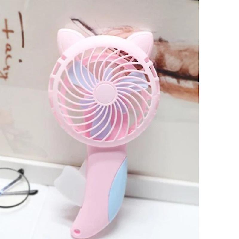 Born Pretty Cartoon Hand-pressed Hand-cranked Small Fan Dormitory Mini Student Portable Hand-held Manual Small Cyber Popular Children's Fan